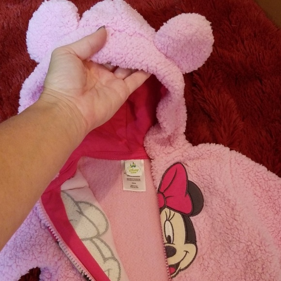 NEW Disney Minnie Mouse footie pjs - Picture 3 of 8
